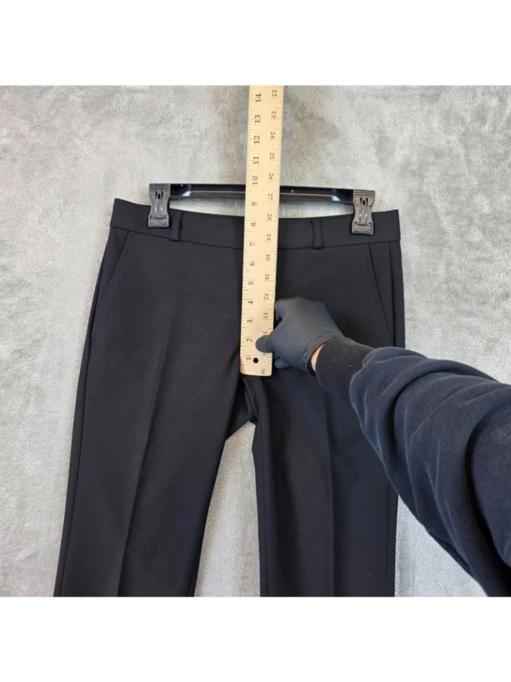 Banana Republic Ryan Dress Pants Womens 2 Petite Black Twill Stretch Work Office - Picture 8 of 13